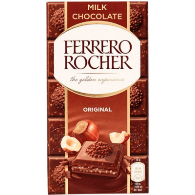 Ferrero Rocher млечен шоколад с лешник 90 гр.
